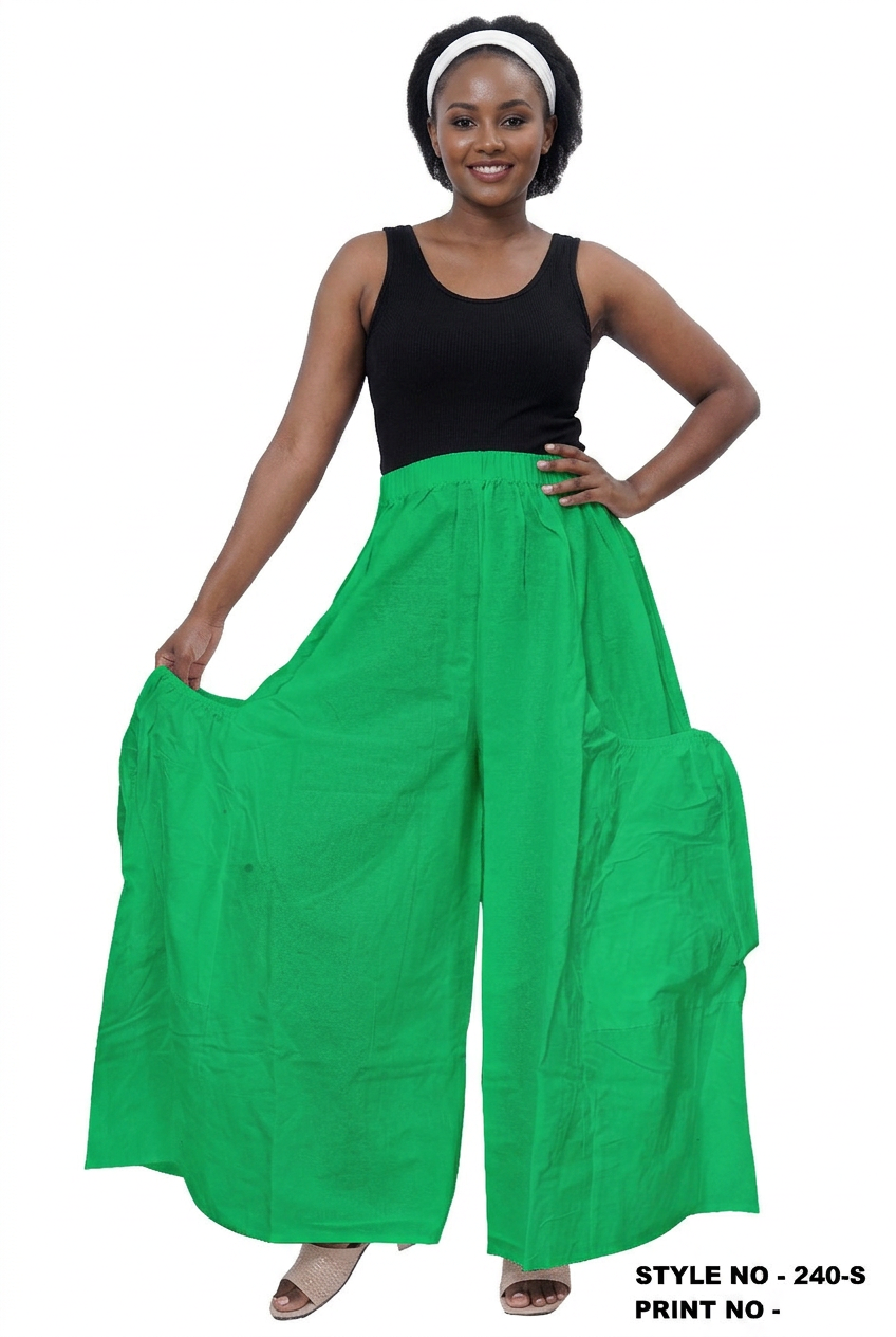 240S - Solid Color Palazzo Pants With Huge Side Pockets (3 PCS PRE-PACK) - $20.00 Each NEW COLORS JUST IN!!