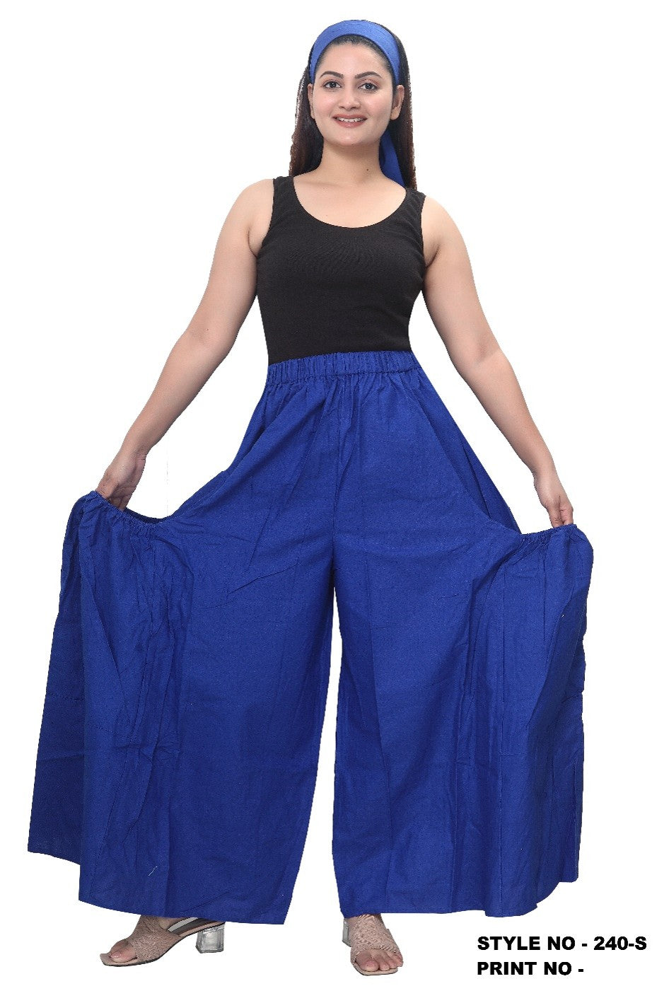 240S - Solid Color Palazzo Pants With Huge Side Pockets (3 PCS PRE-PACK) - $20.00 Each NEW COLORS JUST IN!!