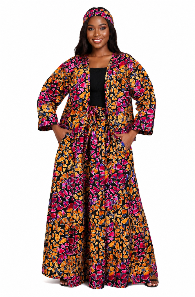 7744 - Stunning Afrocentric 2 Pc Skirt Set