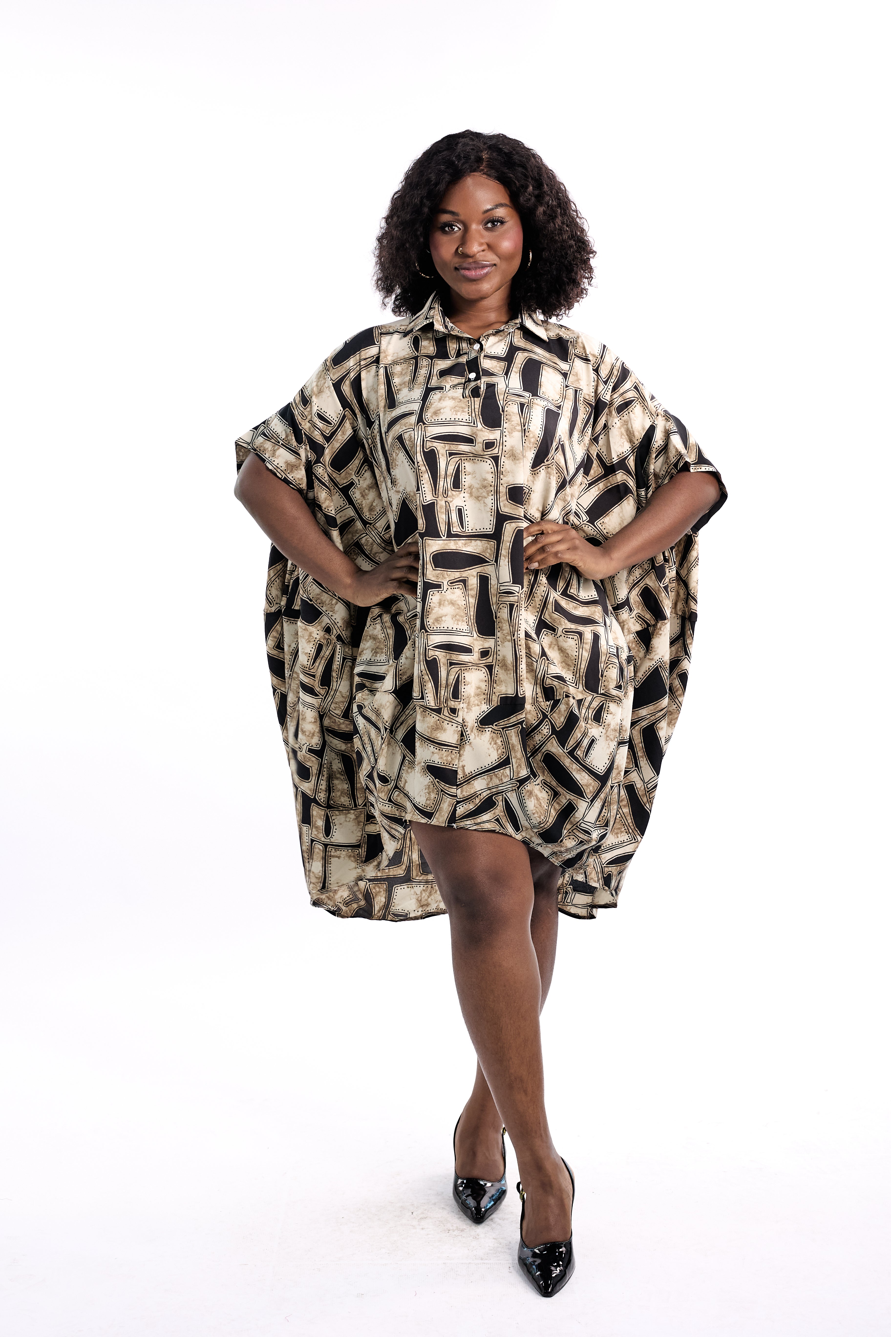 26017 -Women's Short Sleeves Midi Dress - $15.00 Each (3 pcs per pack)