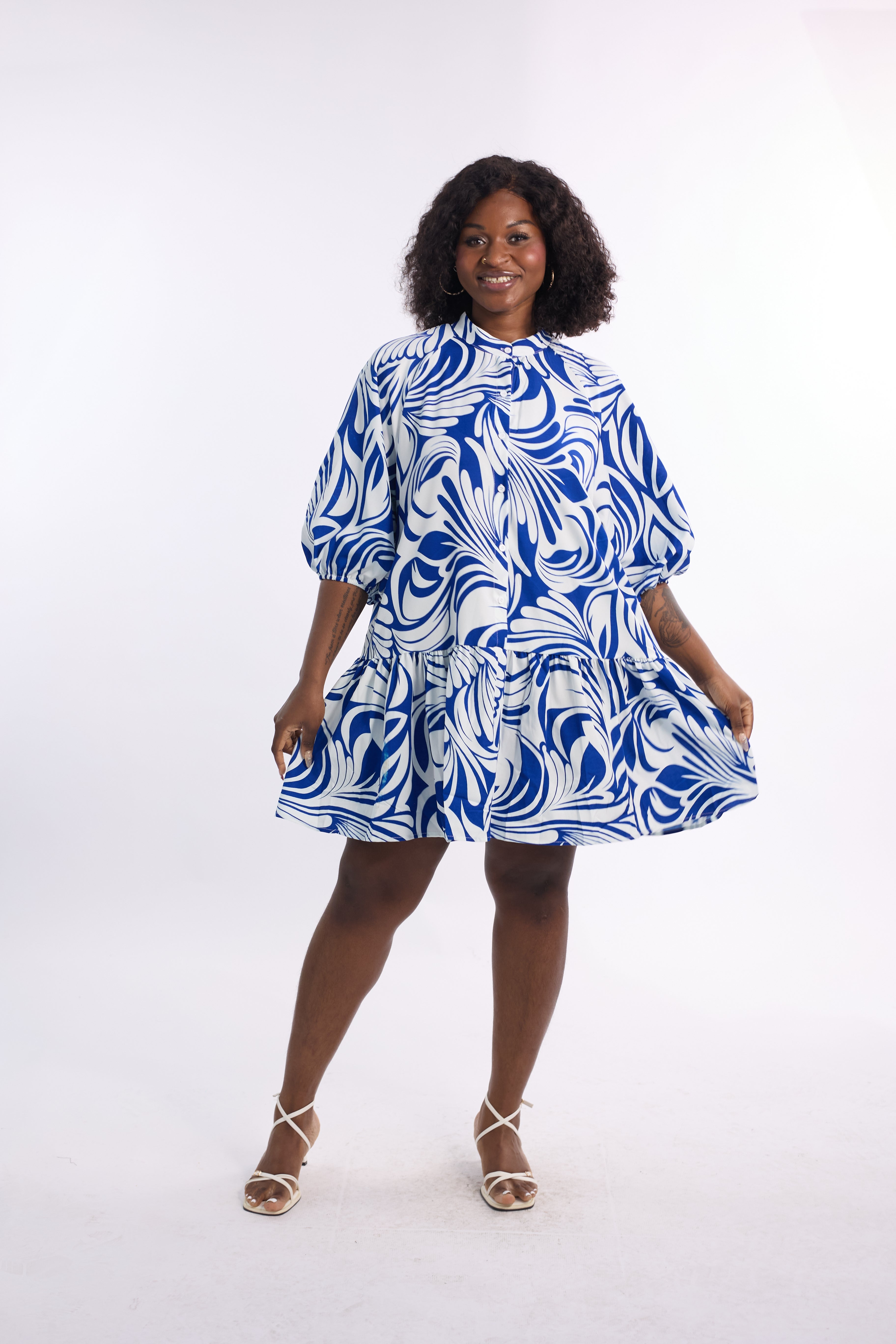 26022 -Women's Button Down Elegant Dress - $15.00 Each (3 pcs per pack)