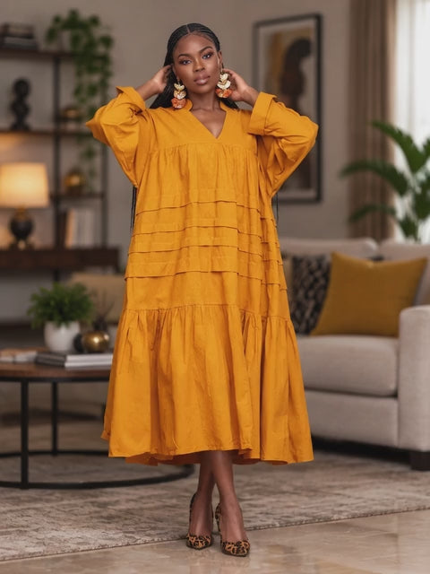 7580S  - Must Have Solid Color Tunic Dress  (3 PCS PRE-PACK)